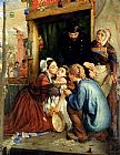 Peasants Canvas Paintings - French Peasants Finding Their Stolen Child